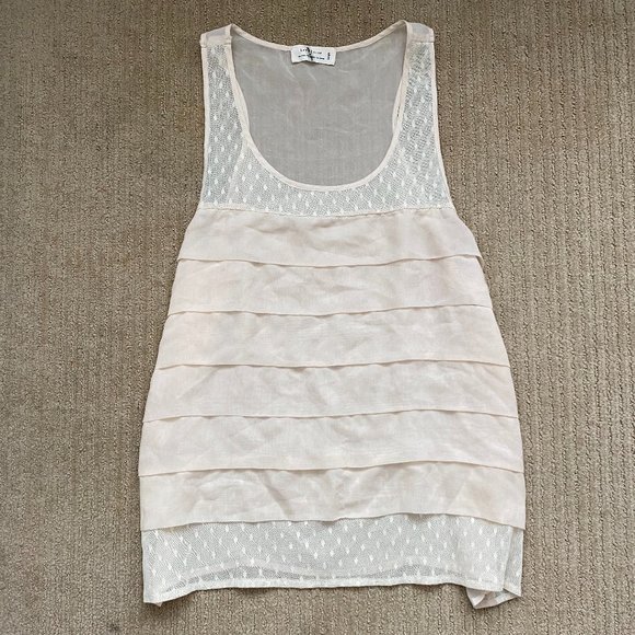 Chiffon Nude Tank - Picture 1 of 3